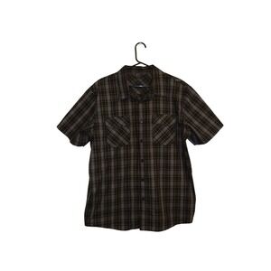 Oakley‎ Mens XL Plaid Short Sleeve Button Up Shirt Casual Workwear